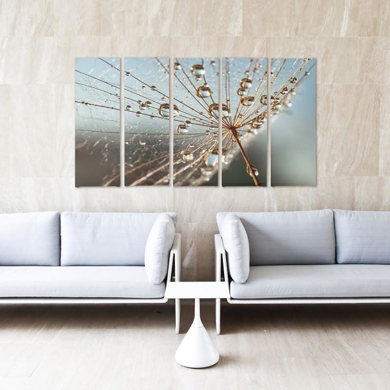 Kanva no 5 daļām - Type C, Dew Drops And Cobweb Home Trends DECO