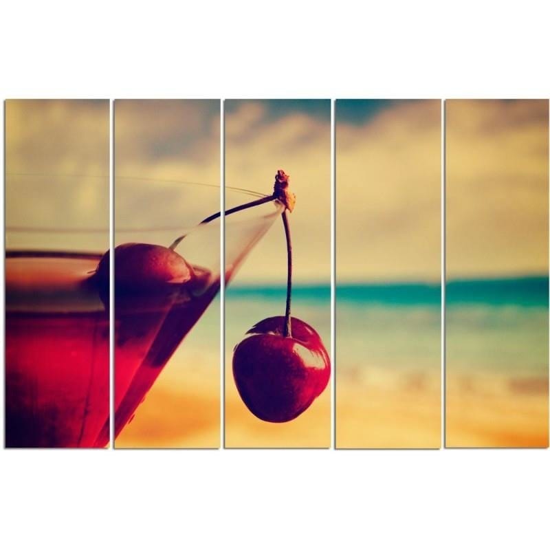 Kanva no 5 daļām - Type C, Drink Cherry Home Trends DECO