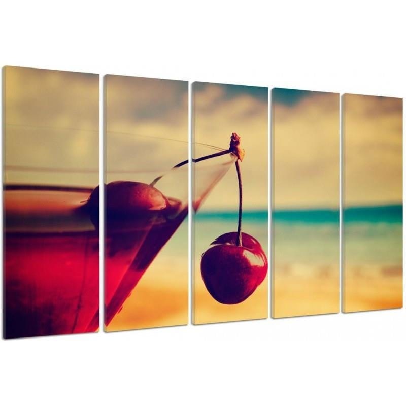 Kanva no 5 daļām - Type C, Drink Cherry Home Trends DECO
