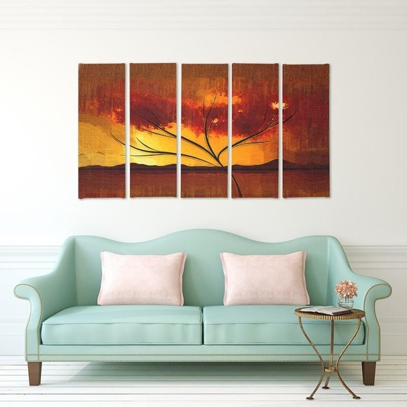 Kanva no 5 daļām - Type C, Dry Tree Home Trends DECO