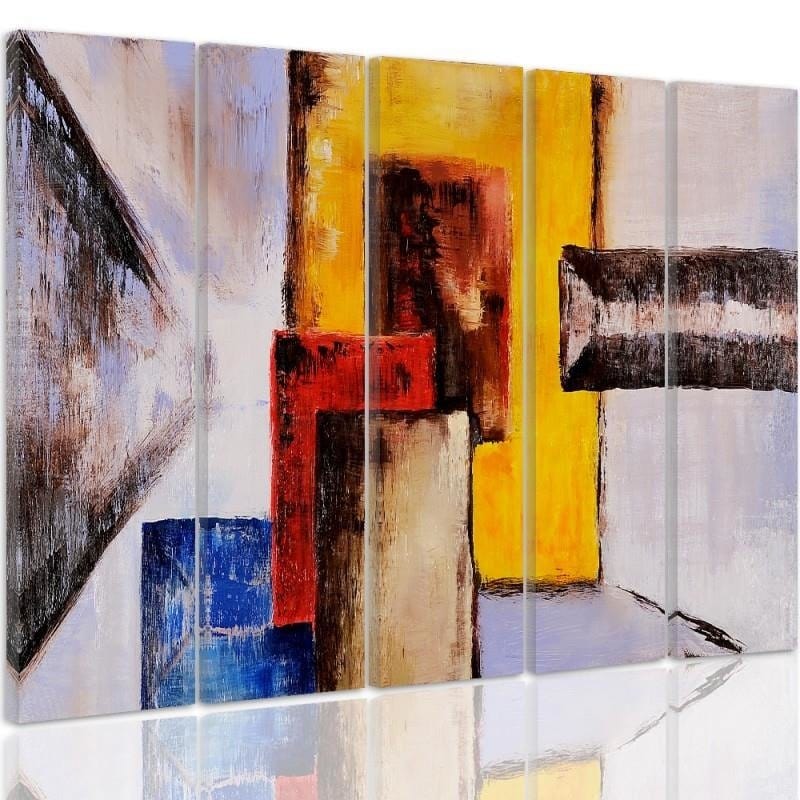 Kanva no 5 daļām - Type C, Figures - Abstraction Home Trends DECO