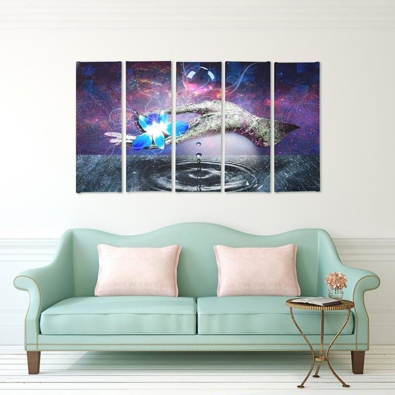 Kanva no 5 daļām - Type C, Flower On Hand Home Trends DECO