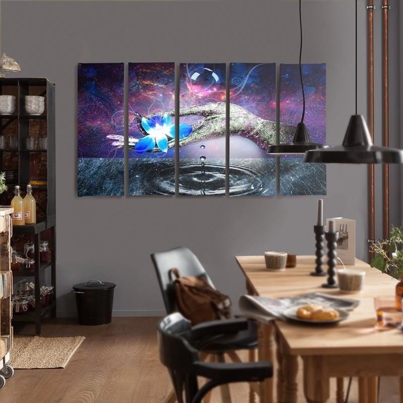 Kanva no 5 daļām - Type C, Flower On Hand Home Trends DECO