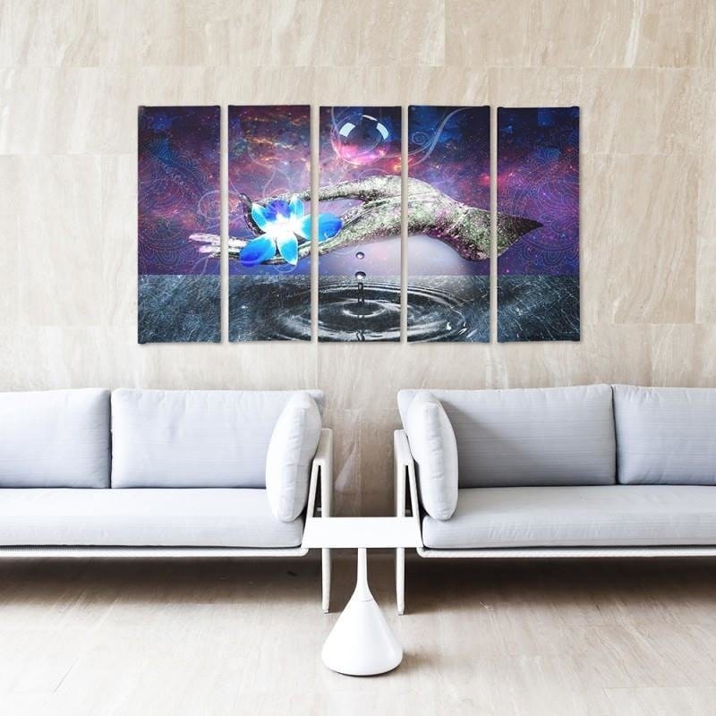 Kanva no 5 daļām - Type C, Flower On Hand Home Trends DECO