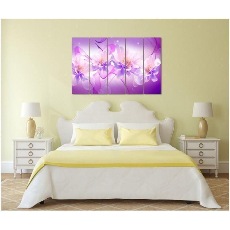 Kanva no 5 daļām - Type C, Flowers 2 - Graphics Home Trends DECO