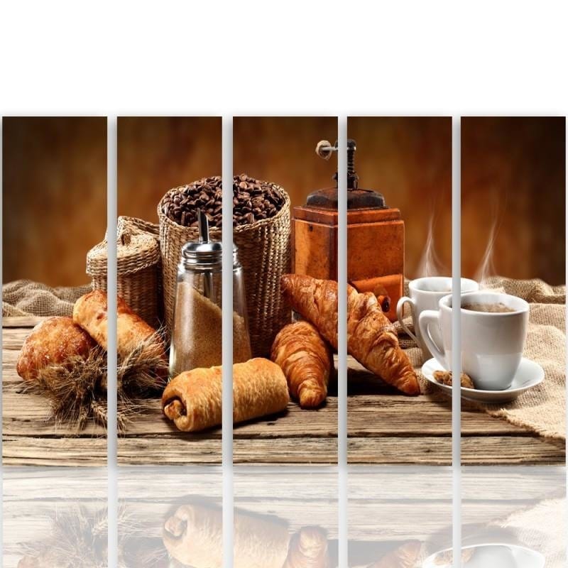 Kanva no 5 daļām - Type C, French Breakfast Home Trends DECO