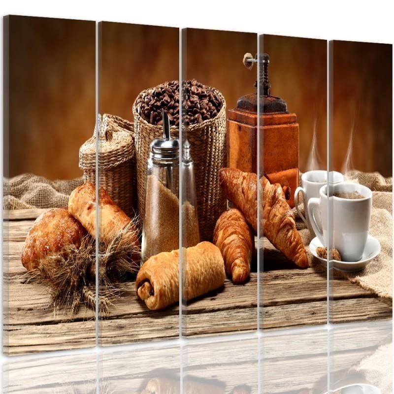 Kanva no 5 daļām - Type C, French Breakfast Home Trends DECO