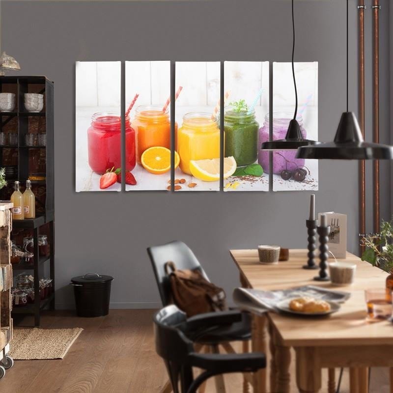 Kanva no 5 daļām - Type C, Fruit Collection Home Trends DECO