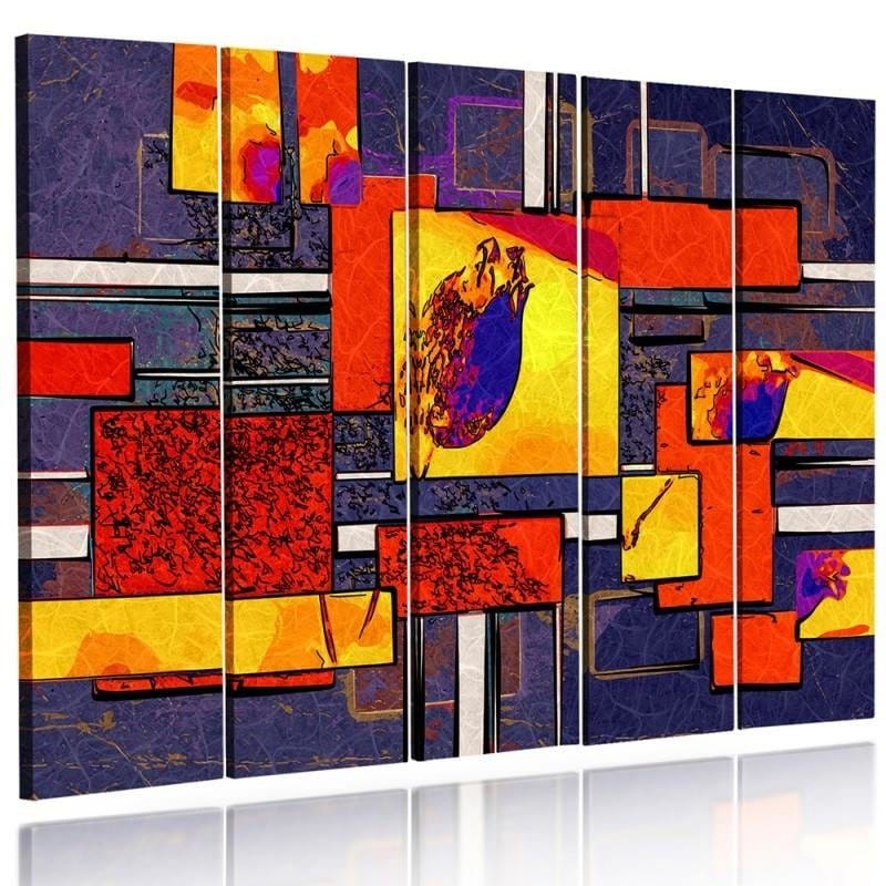 Kanva no 5 daļām - Type C, Geometric Abstraction 1 Home Trends DECO