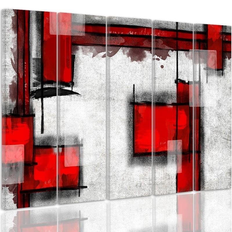 Kanva no 5 daļām - Type C, Geometric Abstraction 5 Home Trends DECO
