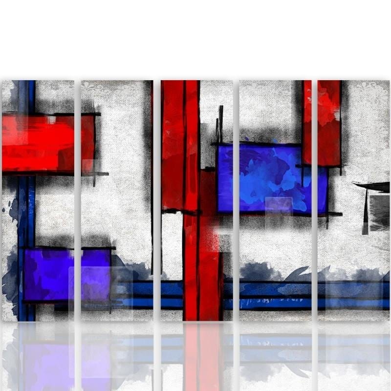 Kanva no 5 daļām - Type C, Geometric Abstraction 6 Home Trends DECO