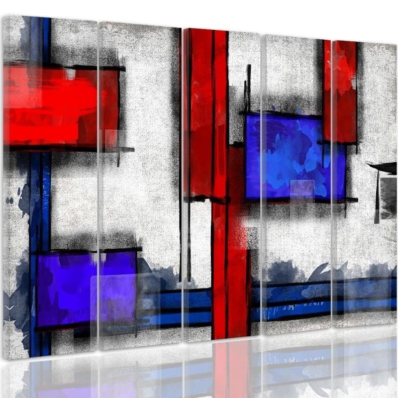 Kanva no 5 daļām - Type C, Geometric Abstraction 6 Home Trends DECO