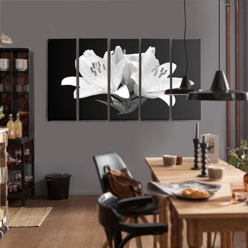 Kanva no 5 daļām - Type C, Glasses Flower Home Trends DECO