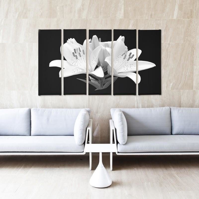 Kanva no 5 daļām - Type C, Glasses Flower Home Trends DECO