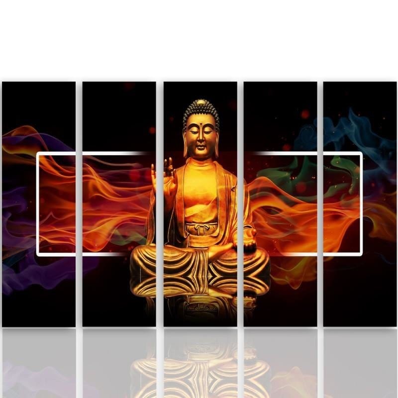 Kanva no 5 daļām - Type C, Golden Buddha 2 Home Trends DECO
