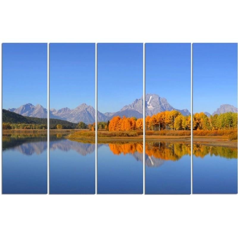 Kanva no 5 daļām - Type C, Grand Teton National Park Home Trends DECO