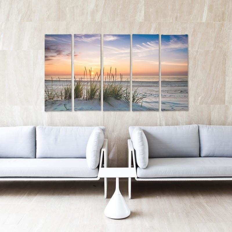 Kanva no 5 daļām - Type C, Grass On The Beach Home Trends DECO