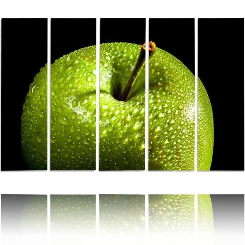 Kanva no 5 daļām - Type C, Green Apple Home Trends DECO