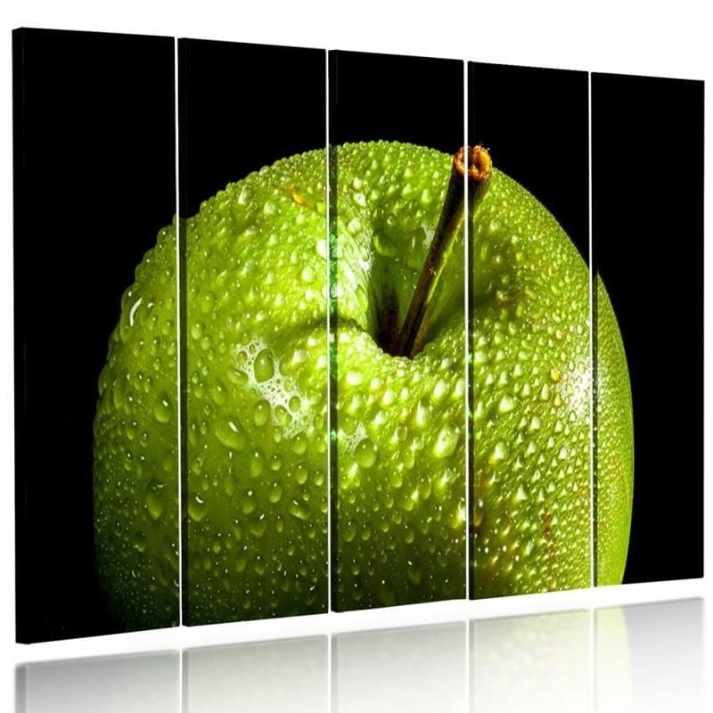 Kanva no 5 daļām - Type C, Green Apple Home Trends DECO