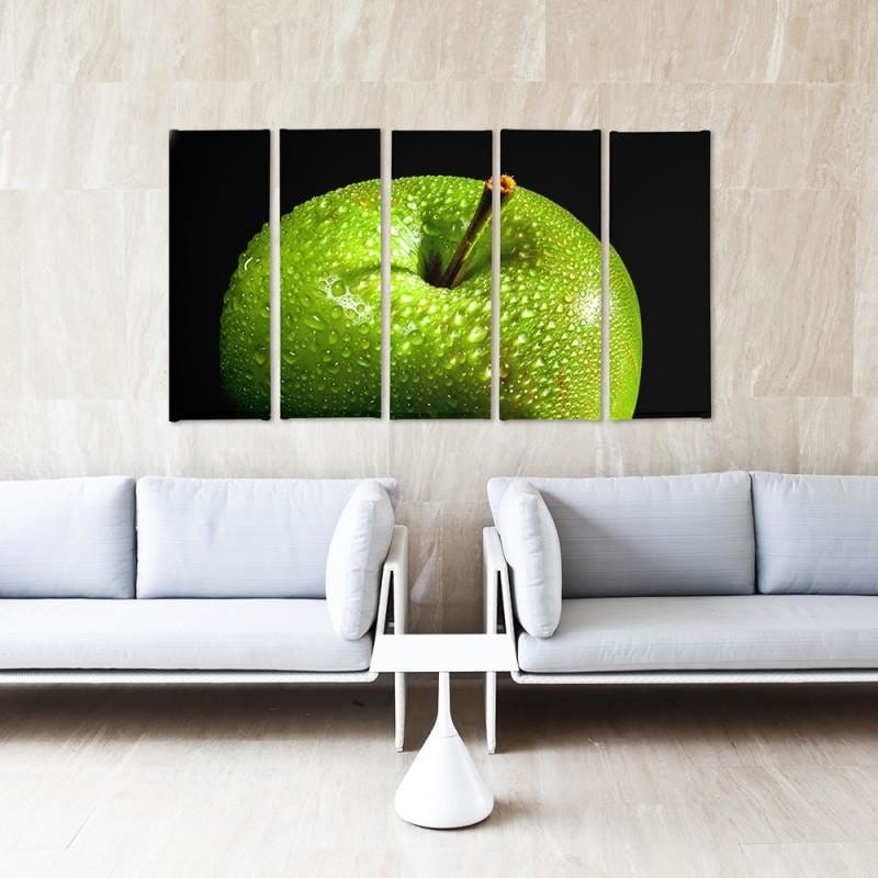 Kanva no 5 daļām - Type C, Green Apple Home Trends DECO