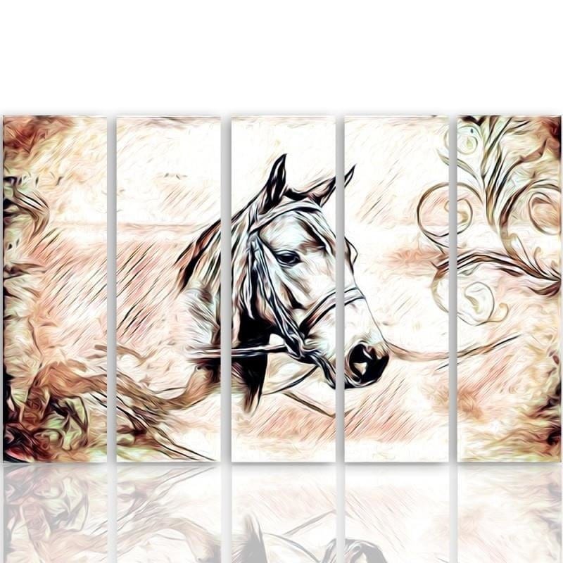 Kanva no 5 daļām - Type C, Horse Head 3 Home Trends DECO