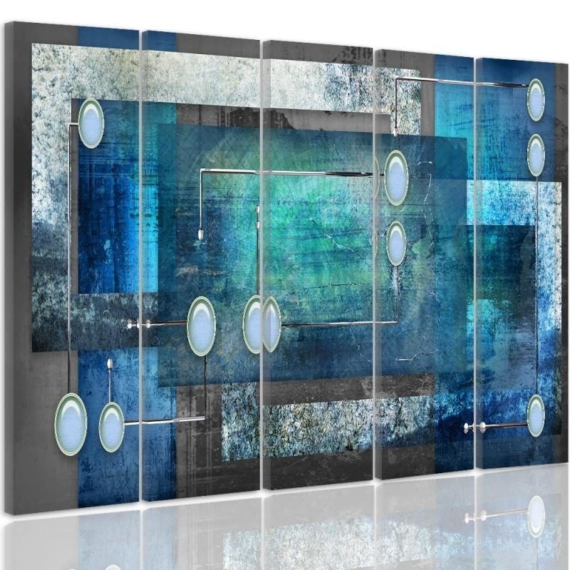 Kanva no 5 daļām - Type C, Interior Abstract Home Trends DECO
