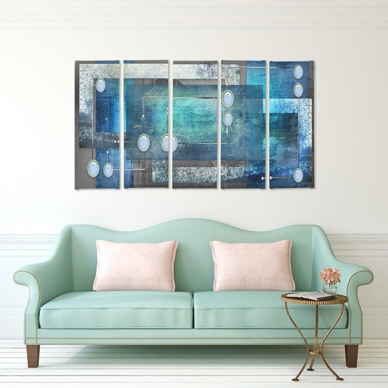 Kanva no 5 daļām - Type C, Interior Abstract  Home Trends DECO