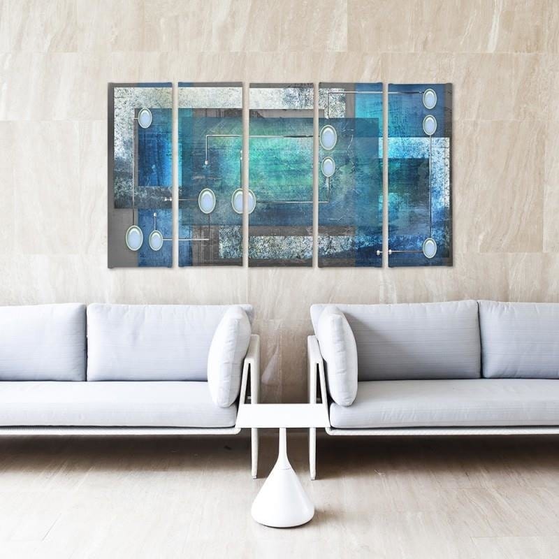Kanva no 5 daļām - Type C, Interior Abstract  Home Trends DECO