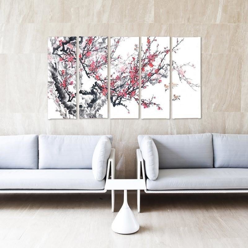 Kanva no 5 daļām - Type C, Japanese Cherry Home Trends DECO