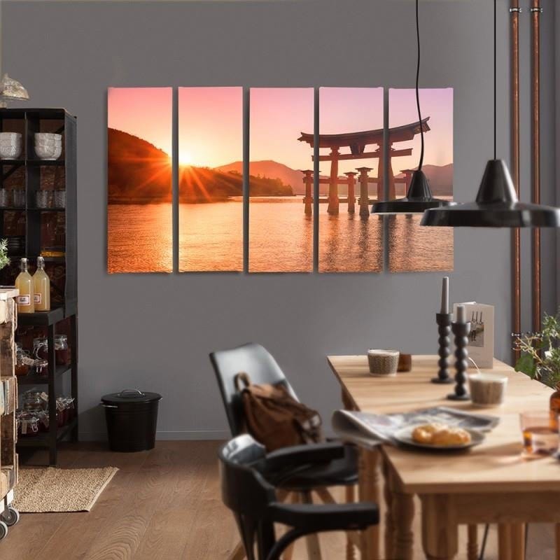Kanva no 5 daļām - Type C, Landscape Japan 6 Home Trends DECO
