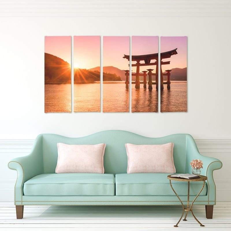 Kanva no 5 daļām - Type C, Landscape Japan 6 Home Trends DECO