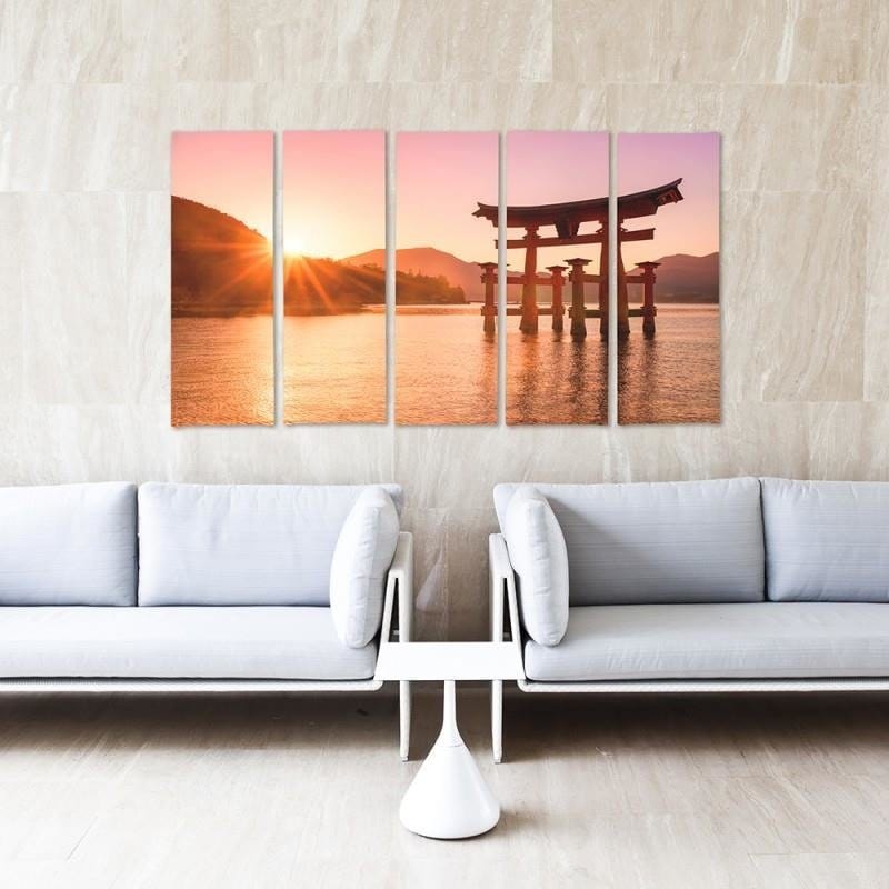 Kanva no 5 daļām - Type C, Landscape Japan 6 Home Trends DECO