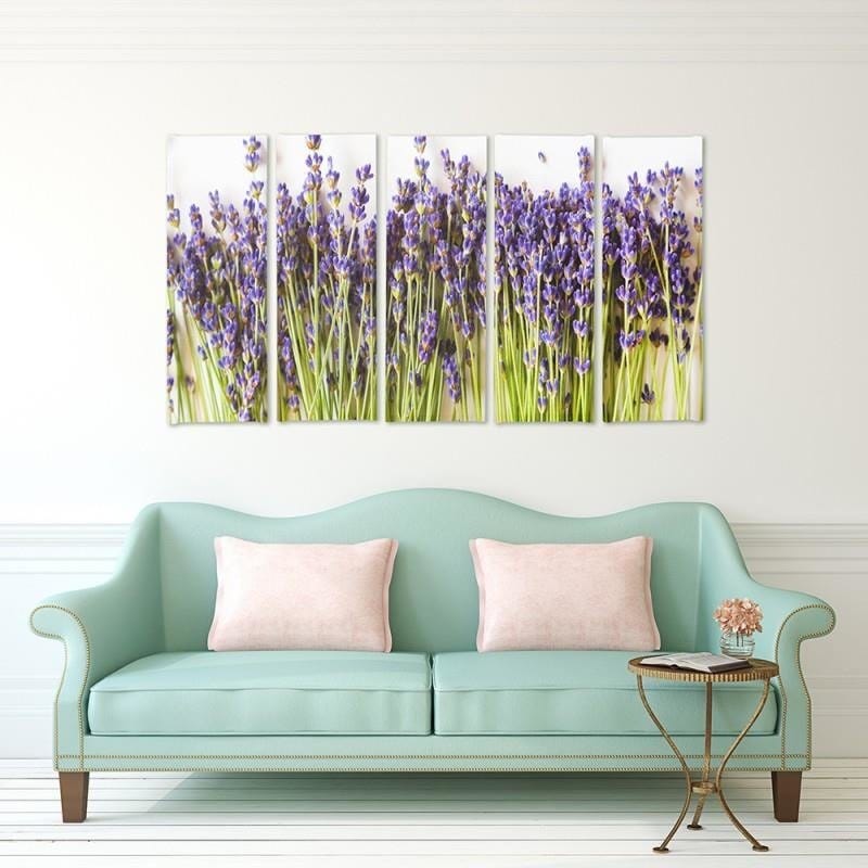 Kanva no 5 daļām - Type C, Lavender Buds Home Trends DECO