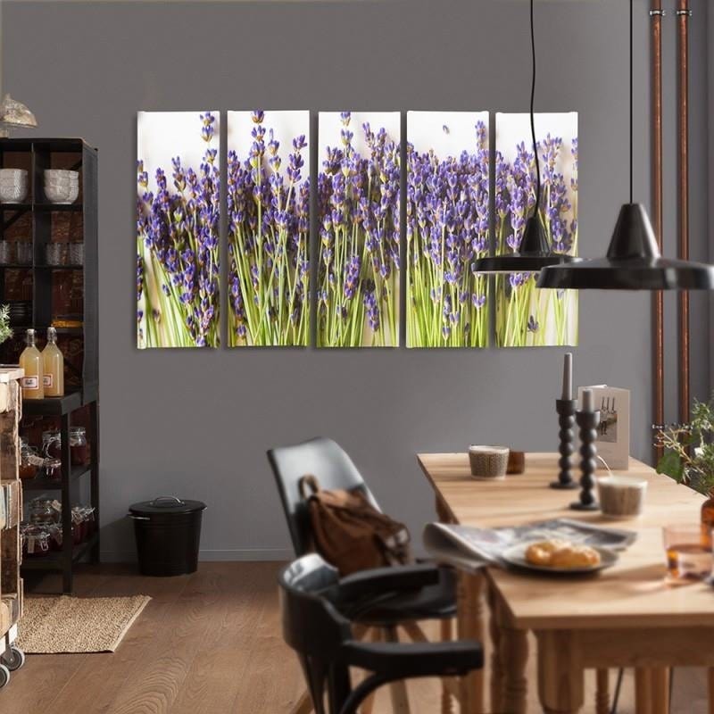Kanva no 5 daļām - Type C, Lavender Buds Home Trends DECO