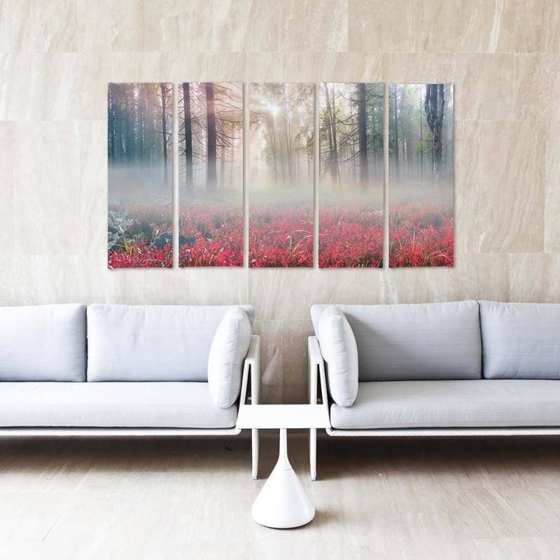 Kanva no 5 daļām - Type C, Mist Over The Clearing Home Trends DECO