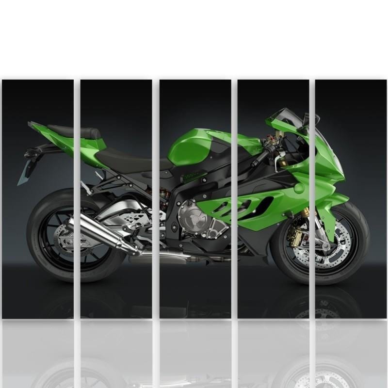 Kanva no 5 daļām - Type C, Motorcycle Sport Home Trends DECO