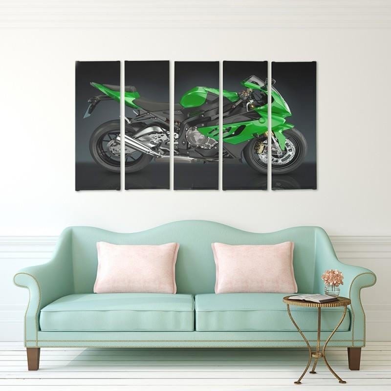 Kanva no 5 daļām - Type C, Motorcycle Sport Home Trends DECO
