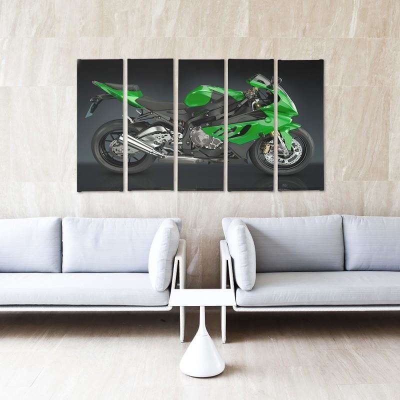 Kanva no 5 daļām - Type C, Motorcycle Sport Home Trends DECO