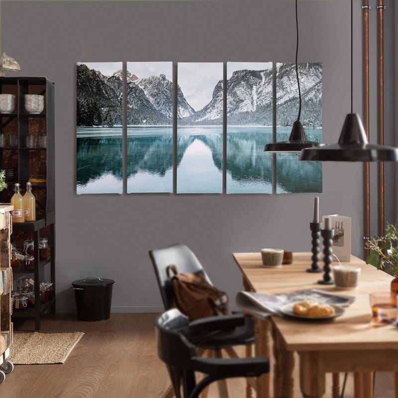 Kanva no 5 daļām - Type C, Mountain Landscape Home Trends DECO