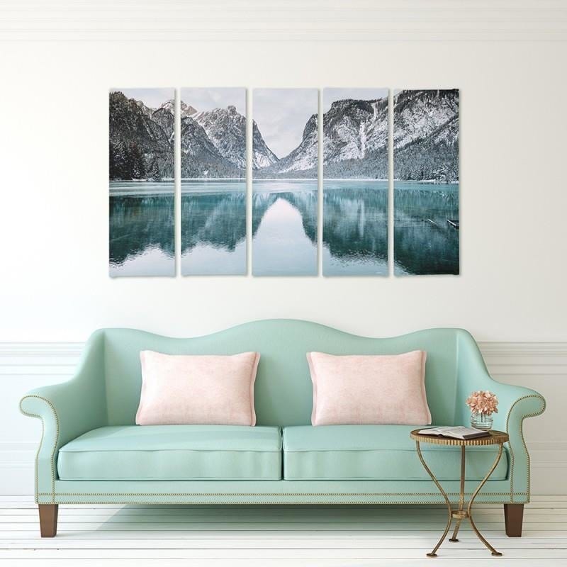 Kanva no 5 daļām - Type C, Mountain Landscape Home Trends DECO