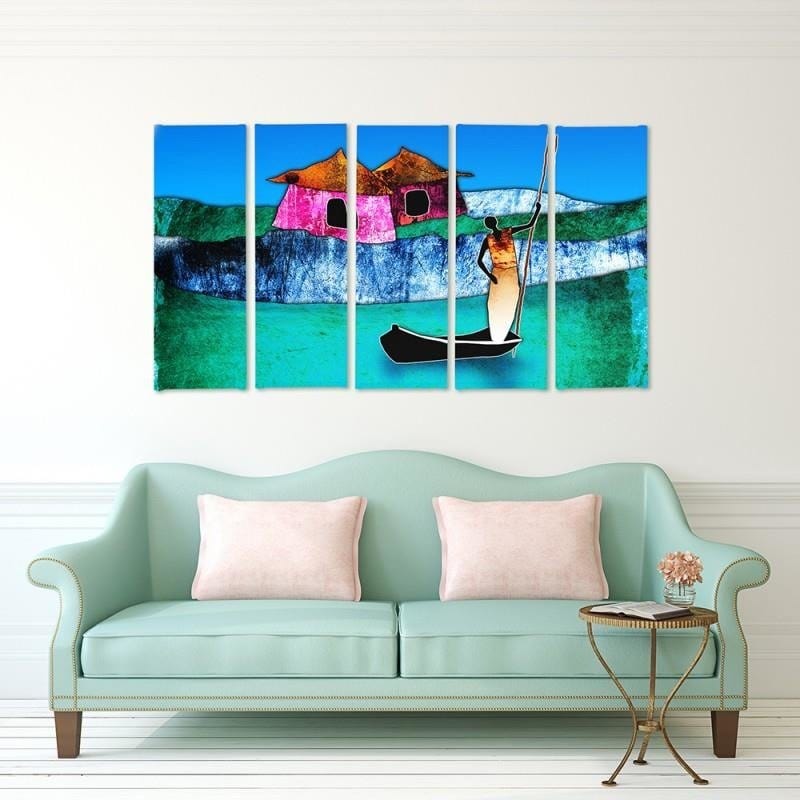 Kanva no 5 daļām - Type C, Mrs. Boat Home Trends DECO