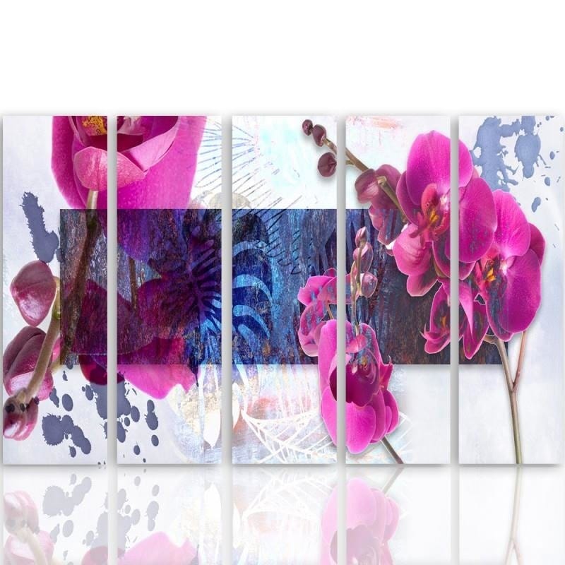 Kanva no 5 daļām - Type C, Orchid Composition 1 Home Trends DECO