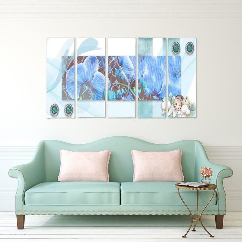 Kanva no 5 daļām - Type C, Orchid Composition 2 Home Trends DECO