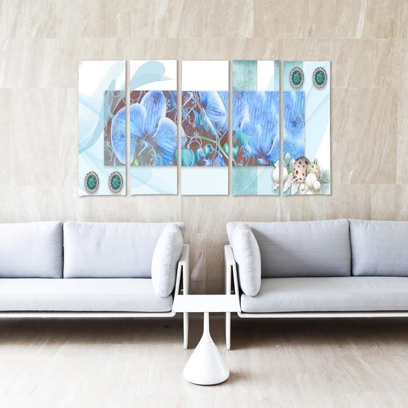 Kanva no 5 daļām - Type C, Orchid Composition 2 Home Trends DECO