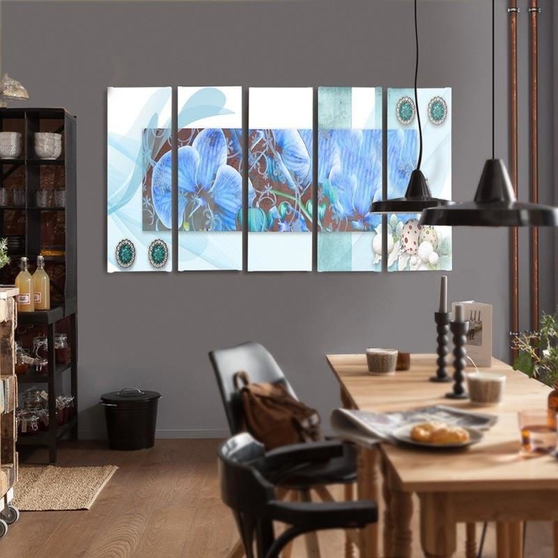 Kanva no 5 daļām - Type C, Orchid Composition 2 Home Trends DECO