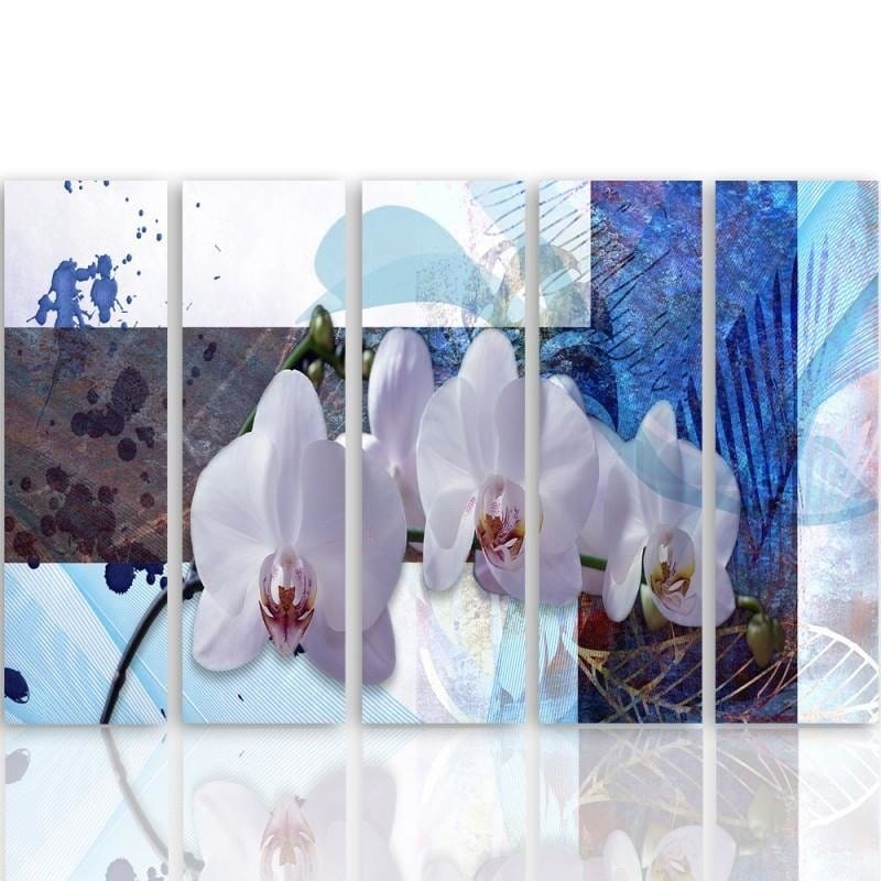 Kanva no 5 daļām - Type C, Orchid Composition Home Trends DECO