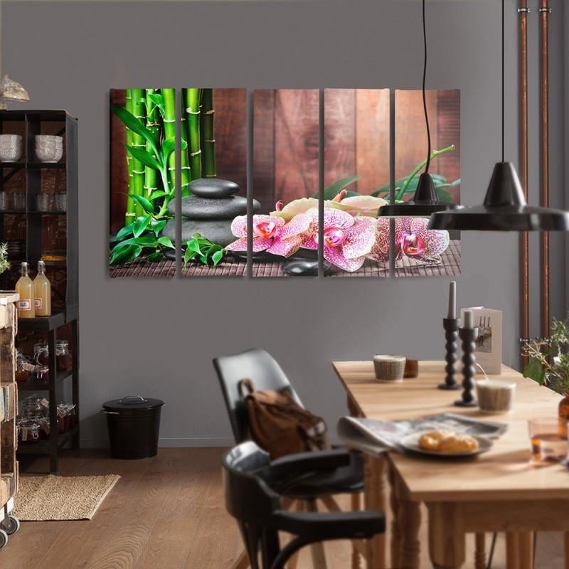 Kanva no 5 daļām - Type C, Orchid Speckled Home Trends DECO