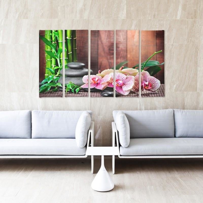 Kanva no 5 daļām - Type C, Orchid Speckled Home Trends DECO