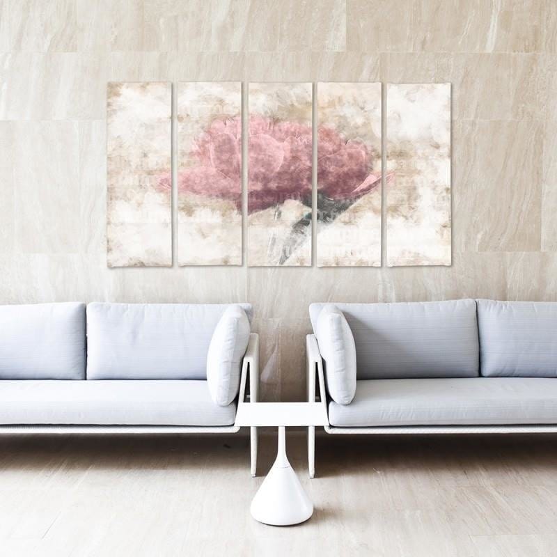 Kanva no 5 daļām - Type C, Pastel Flower Home Trends DECO