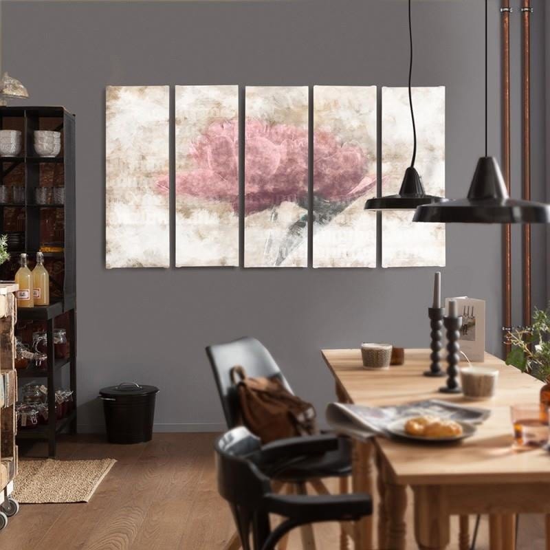Kanva no 5 daļām - Type C, Pastel Flower Home Trends DECO